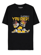 Tričko Cuphead - You Died Cuphead (velikost S)