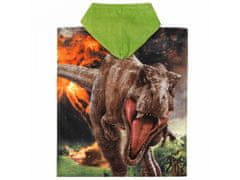 sarcia.eu Jurassic World Dětský ručník, pončo s kapucí pro chlapce 50x115 cm OEKO-TEX 