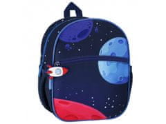 sarcia.eu Malý batoh Raketa pro chlapce, batoh do školky, vesmír, astronaut 26x23x9cm 