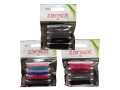 ZANSOT 3x Zansot Elastické gumičky do vlasů, tkanina 8 ks vícebarevná