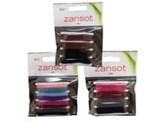 ZANSOT 3x Zansot Elastické gumičky do vlasů, tkanina 8 ks vícebarevná