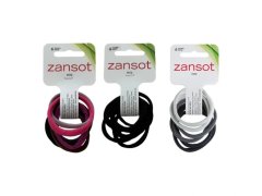 ZANSOT 3x Zansot Elastická vlasová gumička malá, jemná tkanina 6 ks