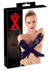 Late X Latexové Rukavice Dlouhé Černé Unisex Bdsm Sex