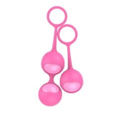 PRETTY LOVE Kuličky-Funballs Allison-Duo Kegel Balls Slicone Pink