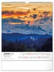 Grooters NOTIQUE Nástenný kalendár Čarokrásne Slovensko 2025, 30 x 34 cm