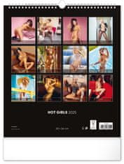 Grooters NOTIQUE Nástěnný kalendář Hot Girls 2025, 30 x 34 cm