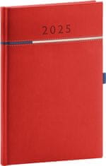 Grooters NOTIQUE Týdenní diář Tomy 2025, červeno-modrý, 15 x 21 cm