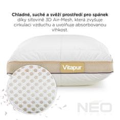 Vitapur Hybridní dětský polštář NEO Junior Memory s bambusovými vlákny, 40x60 cm