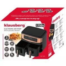 KLAUSBERG Fritéza Bez Tuku 2 X 4,5L Kb-7589