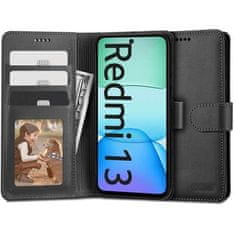 Tech-protect Knížkový obal na Xiaomi Redmi 13 Tech-Protect Wallet Černý