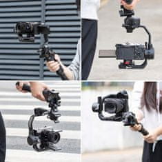 ULANZI Grip držák Deska Kolejnice skálou Upevnění 1/4'' pro DJI RONIN RSC 2 ULANZI