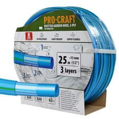 Procraft Zahradní hadice PR-3KGH1325 3 vrstvy, 1/2&quot; 25m