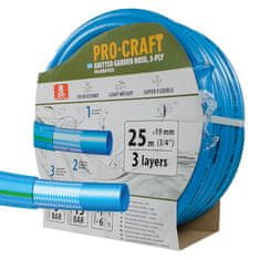 Procraft Zahradní hadice PR-3KGH1925 3 vrstvy, 3/4&quot; 25 m