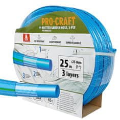 Procraft Zahradní hadice PR-3KGH2525 3 vrstvy, 1&quot; 25 m