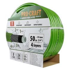 Procraft Zahradní hadice PR-4GH1950 4 vrstvy, 3/4&quot; 50 m