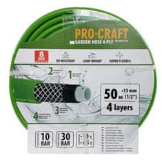 Procraft Zahradní hadice PR-4GH1350 4 vrstvy, 1/2&quot; 50 m