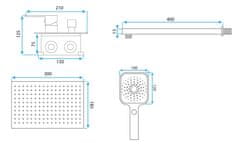 REA REA Moby sprchový set, chrom REA-P2404 - Rea