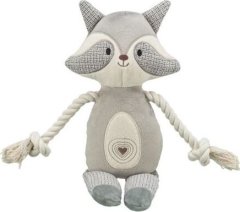 Trixie Mýval s lanem, hračka se zvukem, 33 cm, plyš/tkanina/lano