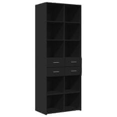 Vidaxl Skříň highboard černá 70 x 42,5 x 185 cm kompozitní dřevo