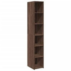 Vidaxl Skříň highboard hnědý dub 30 x 41 x 185 cm kompozitní dřevo