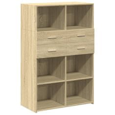 Vidaxl Skříň highboard dub sonoma 80 x 42,5 x 124 cm kompozitní dřevo