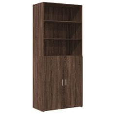 Vidaxl Skříň highboard hnědý dub 80 x 42,5 x 185 cm kompozitní dřevo