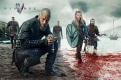 CurePink Plakát Vikings|Vikingové: Blood Landscape (61 x 91,5 cm)
