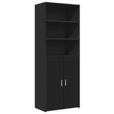 Vidaxl Skříň highboard černá 70 x 42,5 x 185 cm kompozitní dřevo