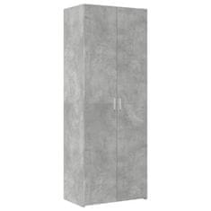 Vidaxl Skříň highboard betonově šedá 70x42,5x185 cm kompozitní dřevo