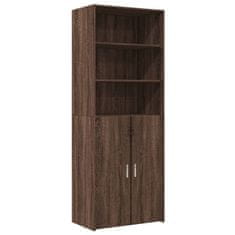 Vidaxl Skříň highboard hnědý dub 70 x 42,5 x 185 cm kompozitní dřevo