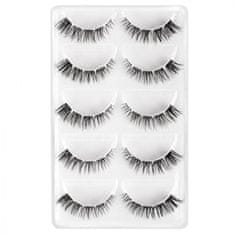 GloryStyles GloryStyles Sada 5 párů segmentových řas - CAT EYE