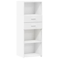 Vidaxl Skříň highboard bílá 45 x 42,5 x 124 cm kompozitní dřevo