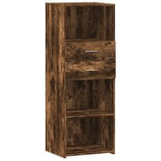 Vidaxl Skříň highboard kouřový dub 45 x 42,5 x 124 cm kompozitní dřevo