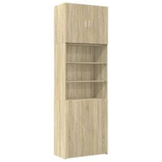 Vidaxl Skříň highboard dub sonoma 80 x 42,5 x 249 cm kompozitní dřevo