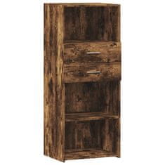 Vidaxl Skříň highboard kouřový dub 50 x 42,5 x 124 cm kompozitní dřevo