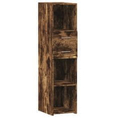 Vidaxl Skříň highboard kouřový dub 30 x 42,5 x 124 cm kompozitní dřevo