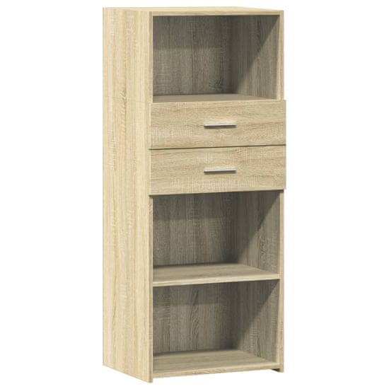 Vidaxl Skříň highboard dub sonoma 50 x 42,5 x 124 cm kompozitní dřevo