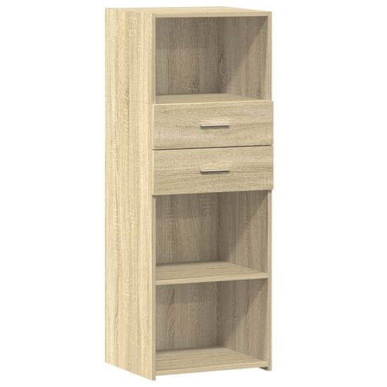 Vidaxl Skříň highboard dub sonoma 45 x 42,5 x 124 cm kompozitní dřevo