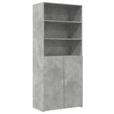 Vidaxl Skříň highboard betonově šedá 80x42,5x185 cm kompozitní dřevo