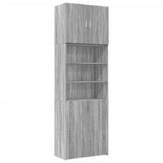 Vidaxl Skříň highboard šedá sonoma 80 x 42,5 x 249 cm kompozitní dřevo