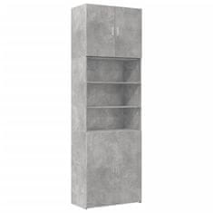 Vidaxl Skříň highboard betonově šedá 80x42,5x249 cm kompozitní dřevo