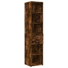 Vidaxl Skříň highboard kouřový dub 40 x 42,5 x 185 cm kompozitní dřevo