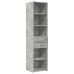 Vidaxl Skříň highboard betonově šedá 45x42,5x185 cm kompozitní dřevo