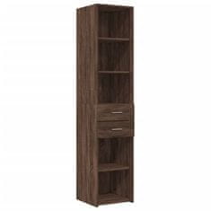 Vidaxl Skříň highboard hnědý dub 40 x 42,5 x 185 cm kompozitní dřevo