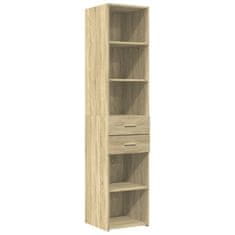 Vidaxl Skříň highboard dub sonoma 40 x 42,5 x 185 cm kompozitní dřevo