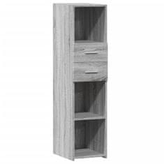 Vidaxl Skříň highboard šedá sonoma 30 x 42,5 x 124 cm kompozitní dřevo