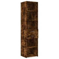 Vidaxl Skříň highboard kouřový dub 45 x 42,5 x 185 cm kompozitní dřevo