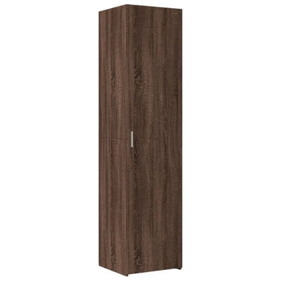 Vidaxl Skříň highboard hnědý dub 45 x 42,5 x 185 cm kompozitní dřevo