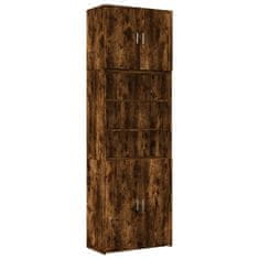 Vidaxl Skříň highboard kouřový dub 80 x 42,5 x 249 cm kompozitní dřevo