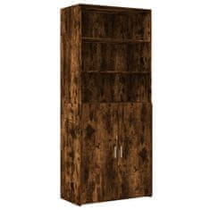 Vidaxl Skříň highboard kouřový dub 80 x 42,5 x 185 cm kompozitní dřevo